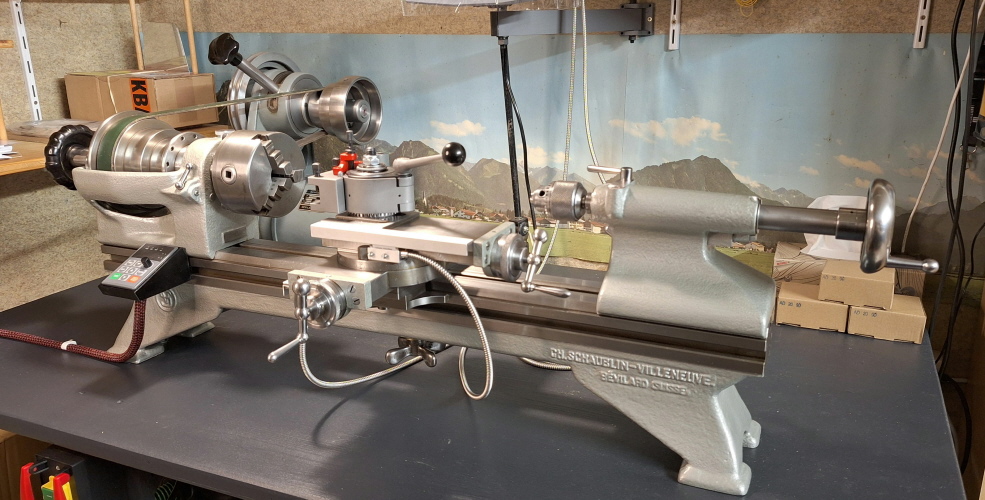 Schaublin-Villeneuve SV lathe fully refurbished